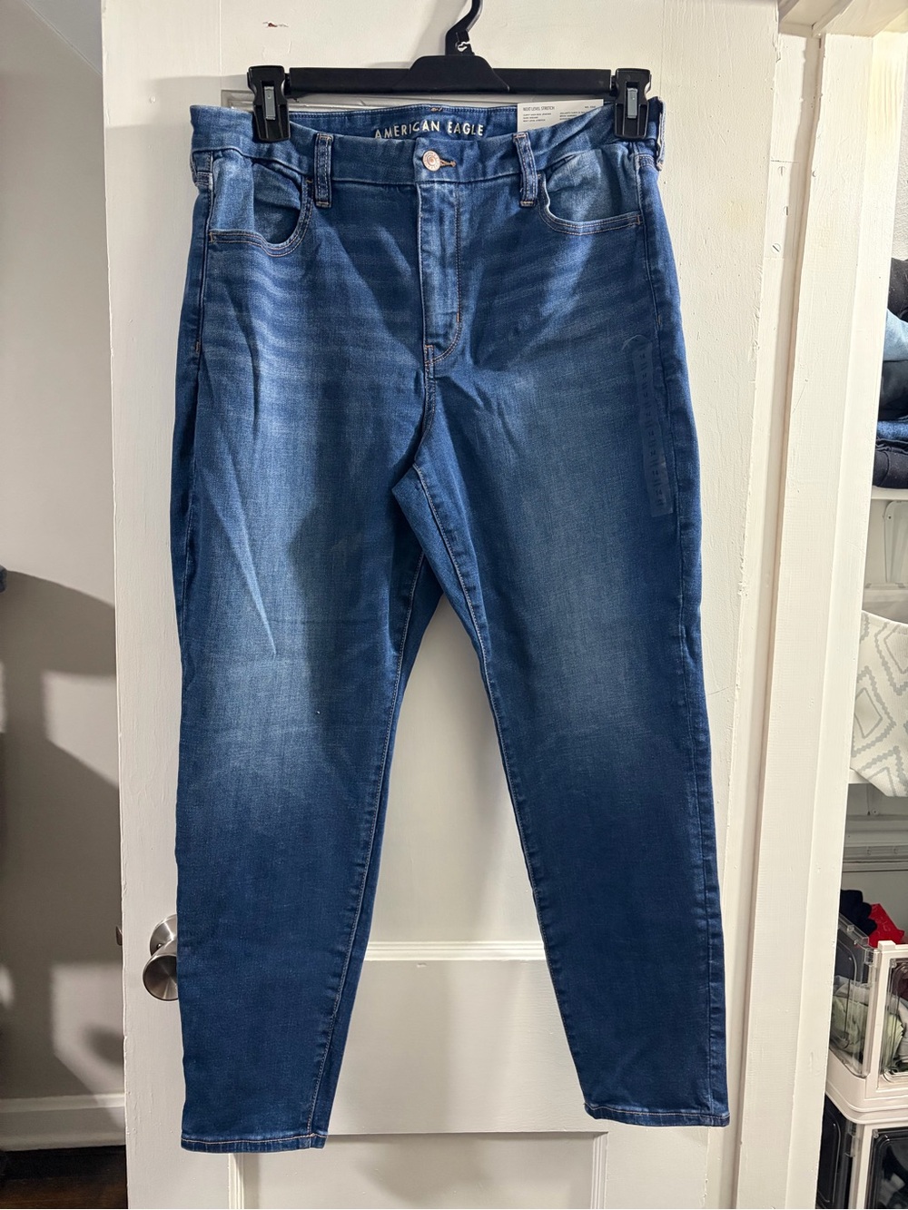 American Eagle Outfitters Dark Blue Stretch Jeggings